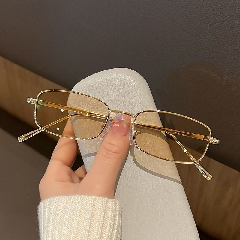 Men'S Fashion Glasses - Nieuwe kleine rechthoekige retro zonnebrillen luxe