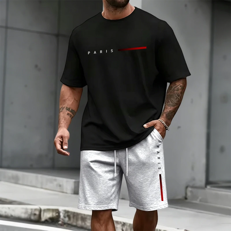 Paris Men'S Fashion - Zomer Urban Fashion Korte Mouw Coole