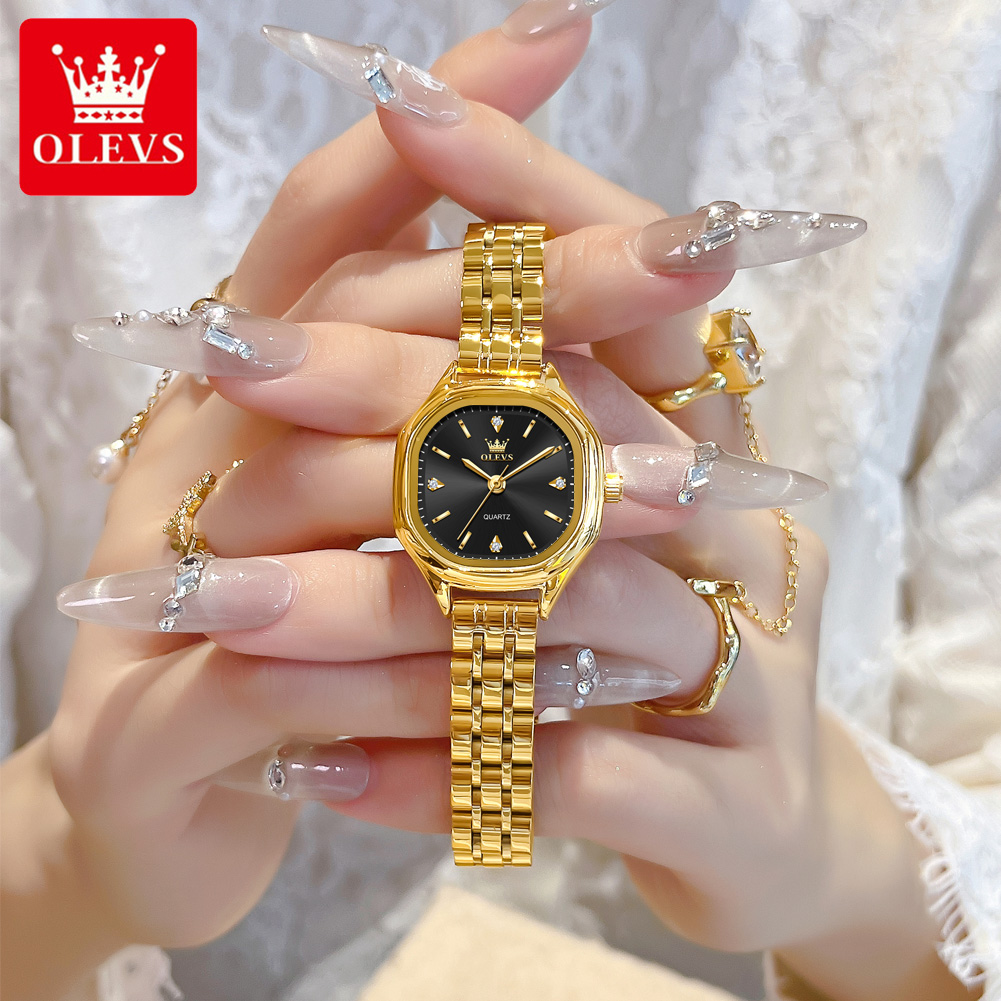 Men Fashion Elegant - OLEVS 5888 Dameshorloges Goud Originele Elegante