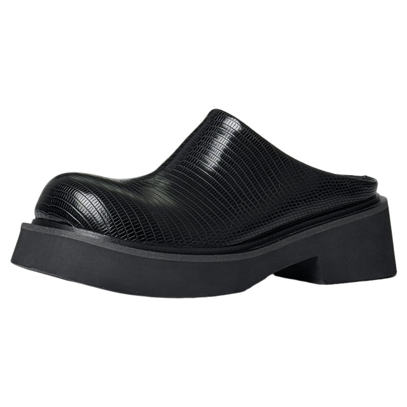 Men Fashion Elegant - 6 cm hoge herenmode slippers luxe