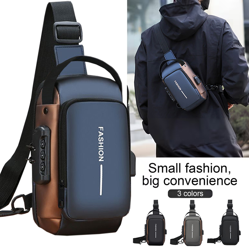 Fashion Harness Men - Casual waterdichte anti-diefstal schoudertas duurzame heren