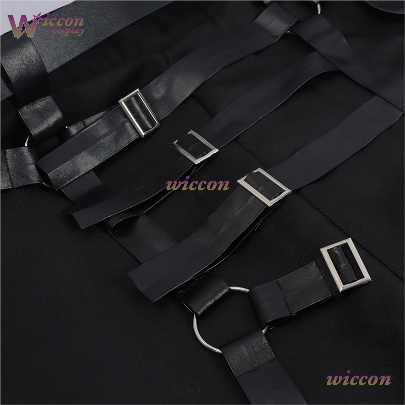 Belt Mens Fashion - Met riem gothic zwarte broekrok punk