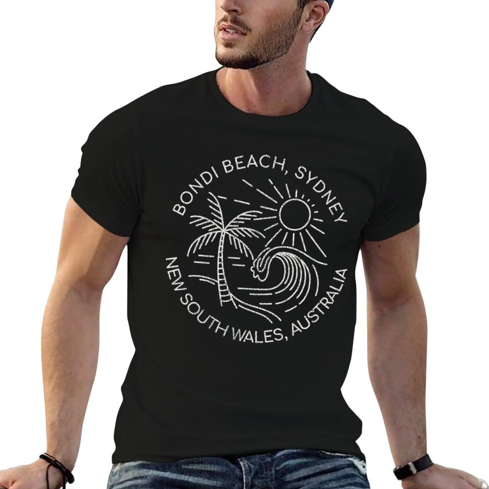 Men'S Fashion Sydney - Bondi Beach Sydney Australië Tekst Retro
