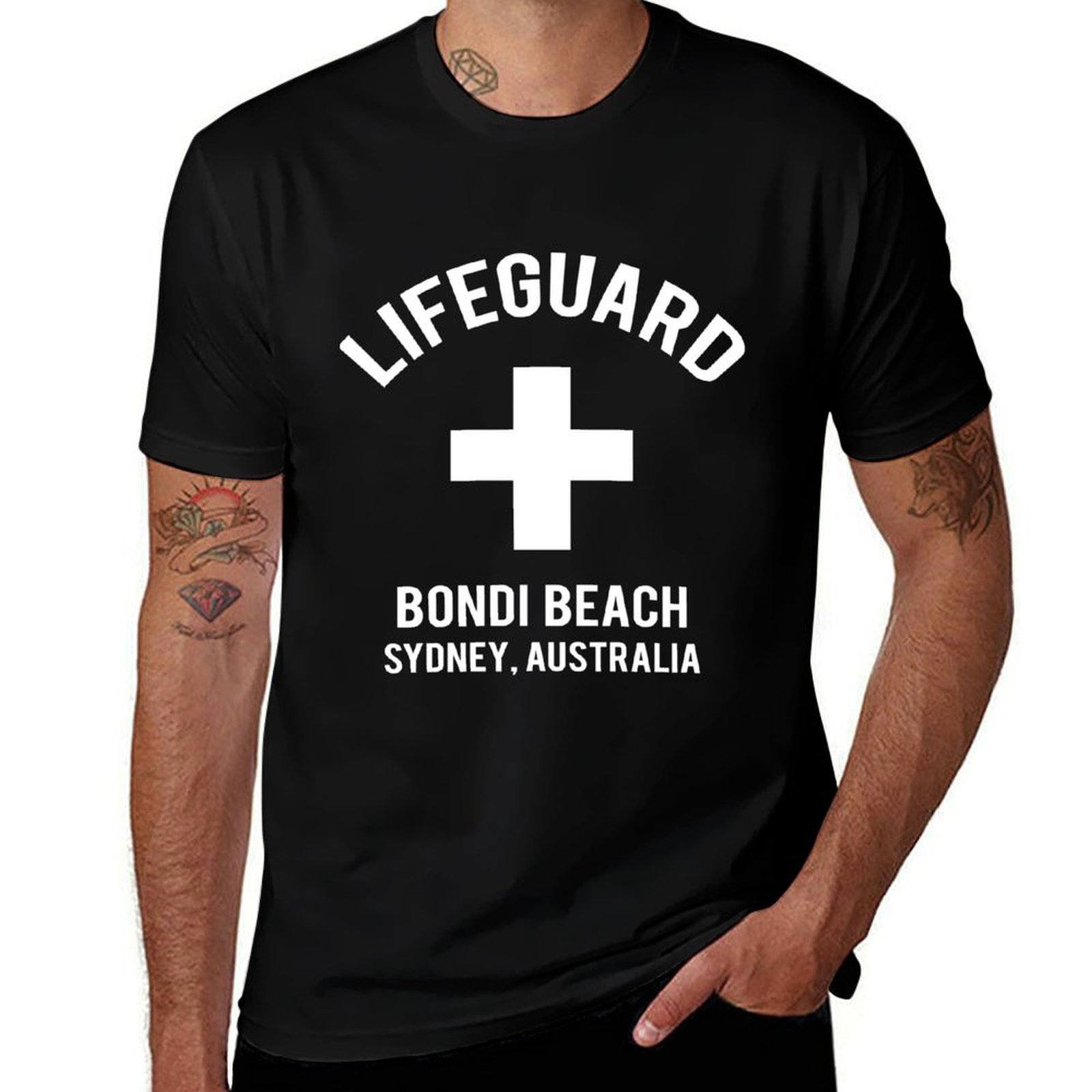 Men'S Fashion Sydney - Badmeester Bondi Beach Sydney, Australië, kustwacht,