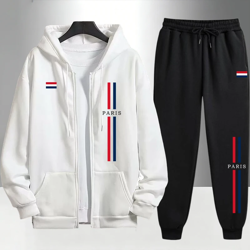 Paris Men'S Fashion - Parijse mode heren set met ritsjas