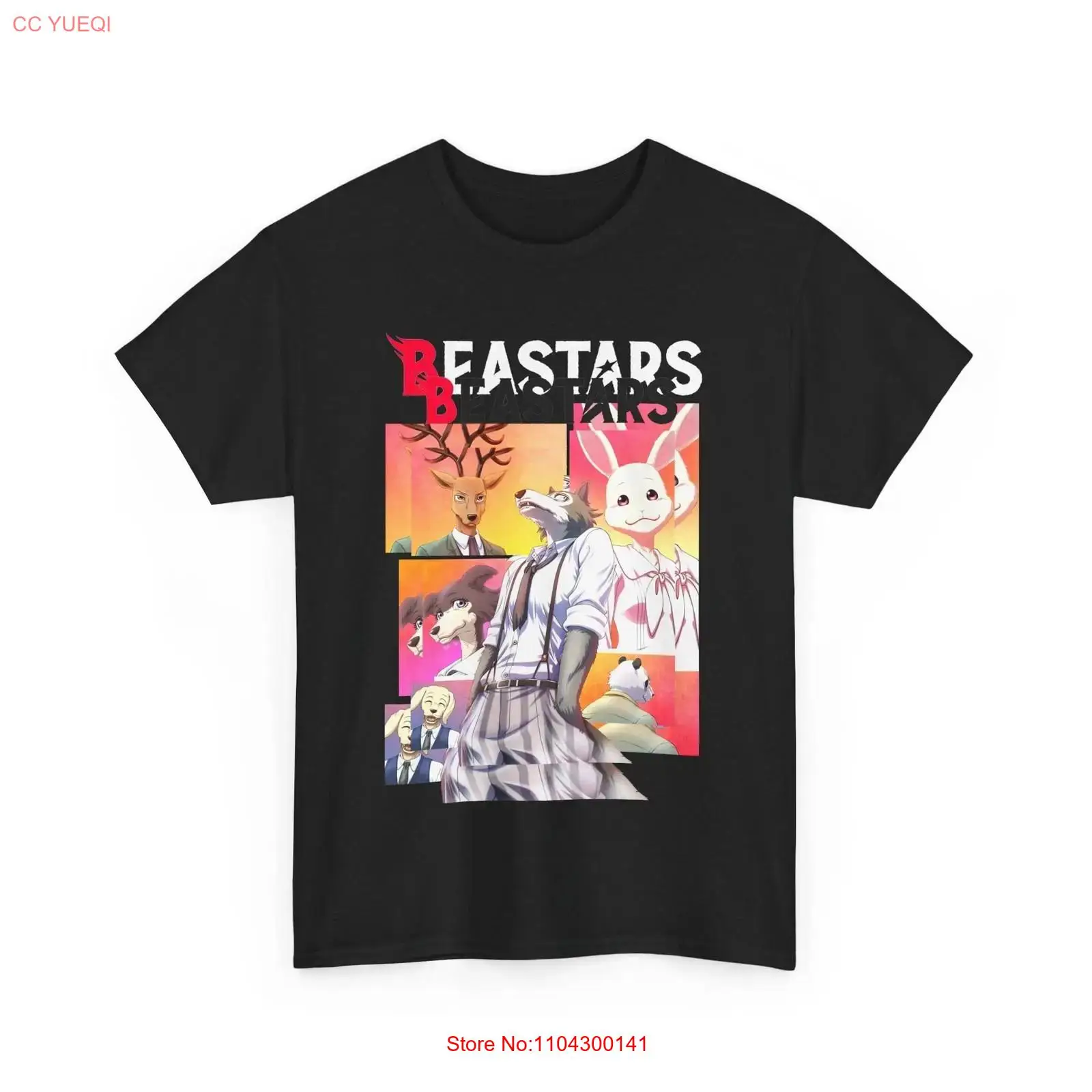 Men'S Fashion Everyday - Anime Beastars Legoshi zwart T-shirt vintage