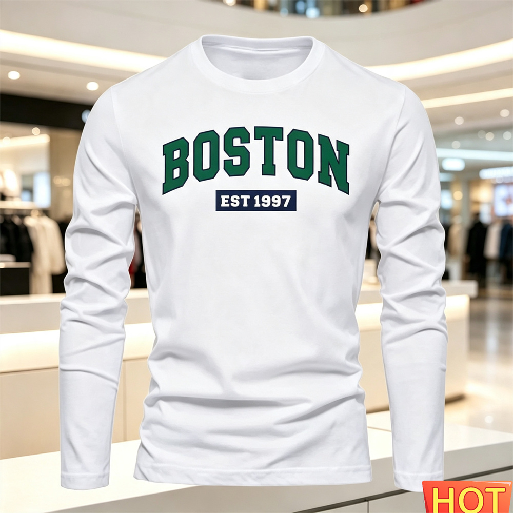 Quality Men'S Fashion - Herfst Zomer heren T-shirt met lange