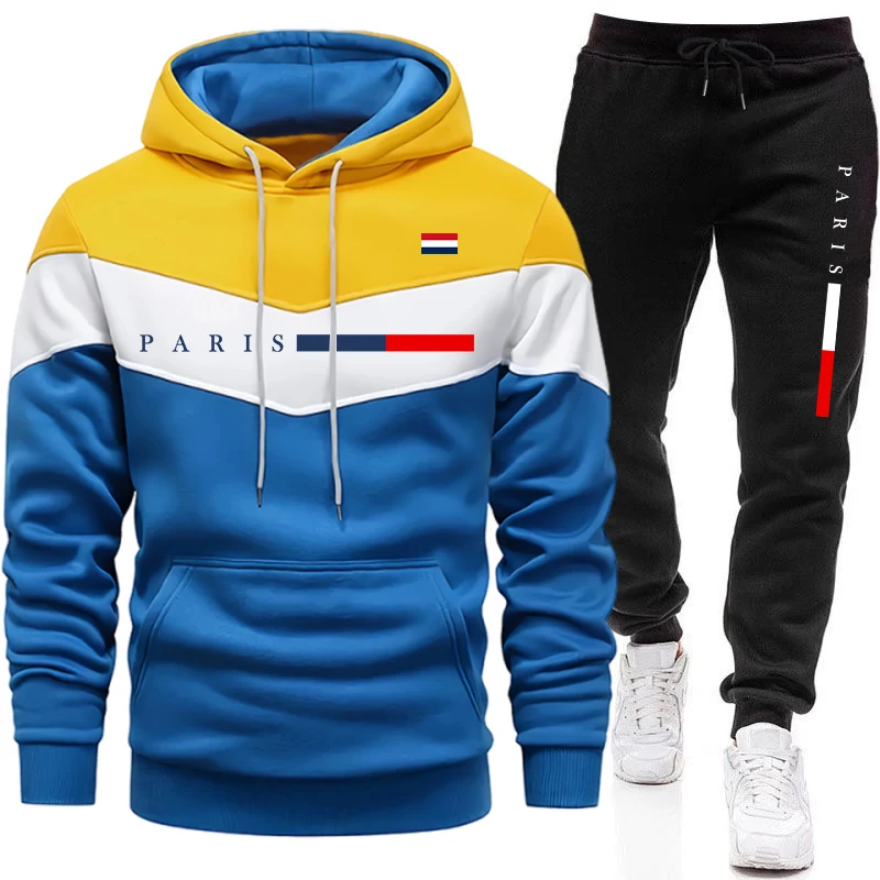 Paris Men'S Fashion - Urban Casual Fashion Hoodie Sportkleding Parijs