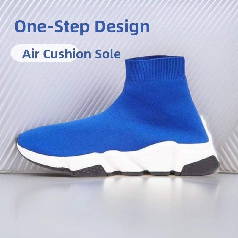 Paris Men'S Fashion - Paris High Top Gebreide Boots Sportieve