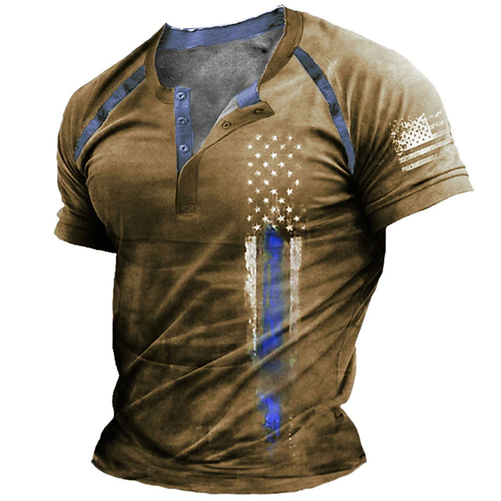 Quality Men'S Fashion - Grappige 3D Amerikaanse vlag print heren