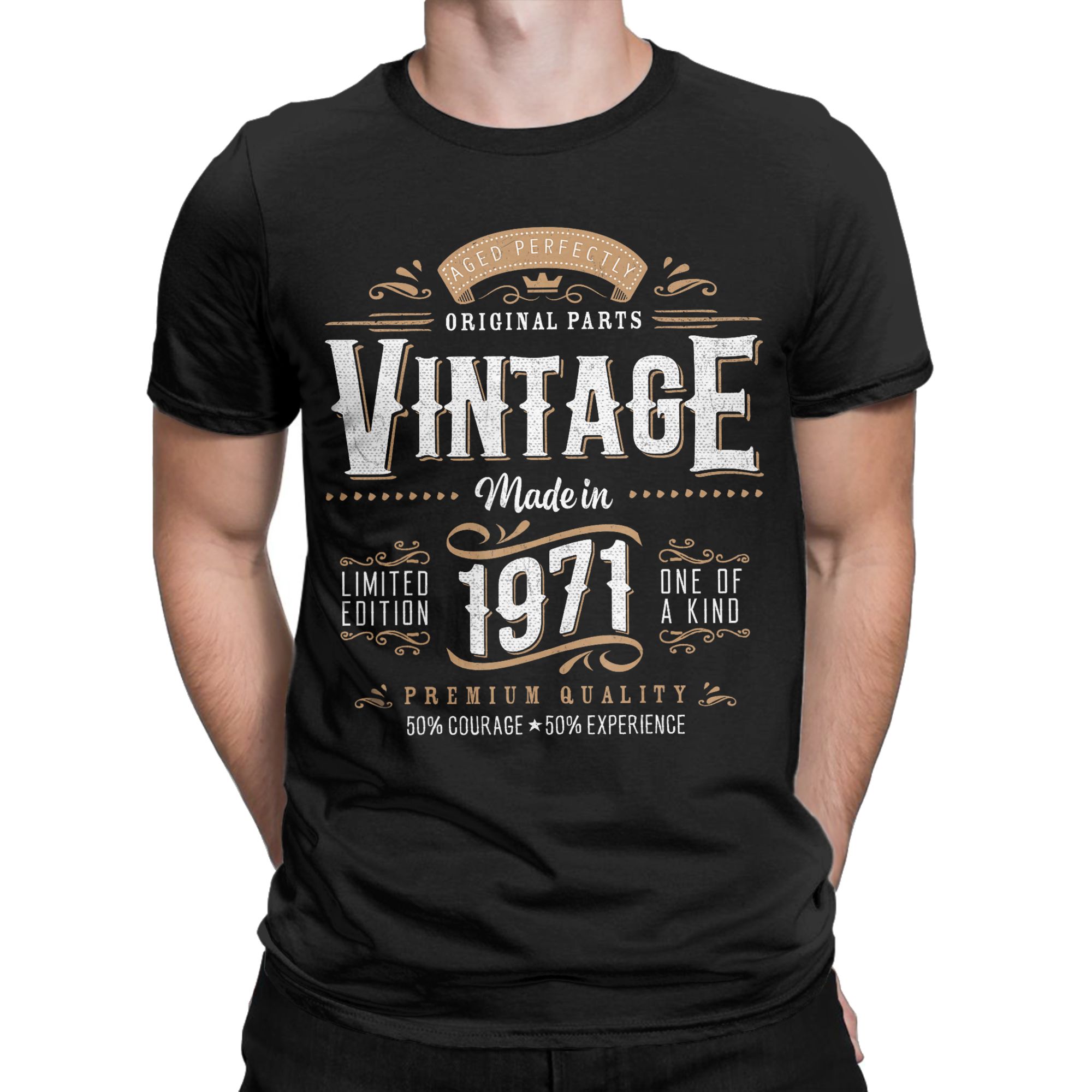 Men'S Fashion Labels - Mannen vrouwen Vintage 1971 Label 55e