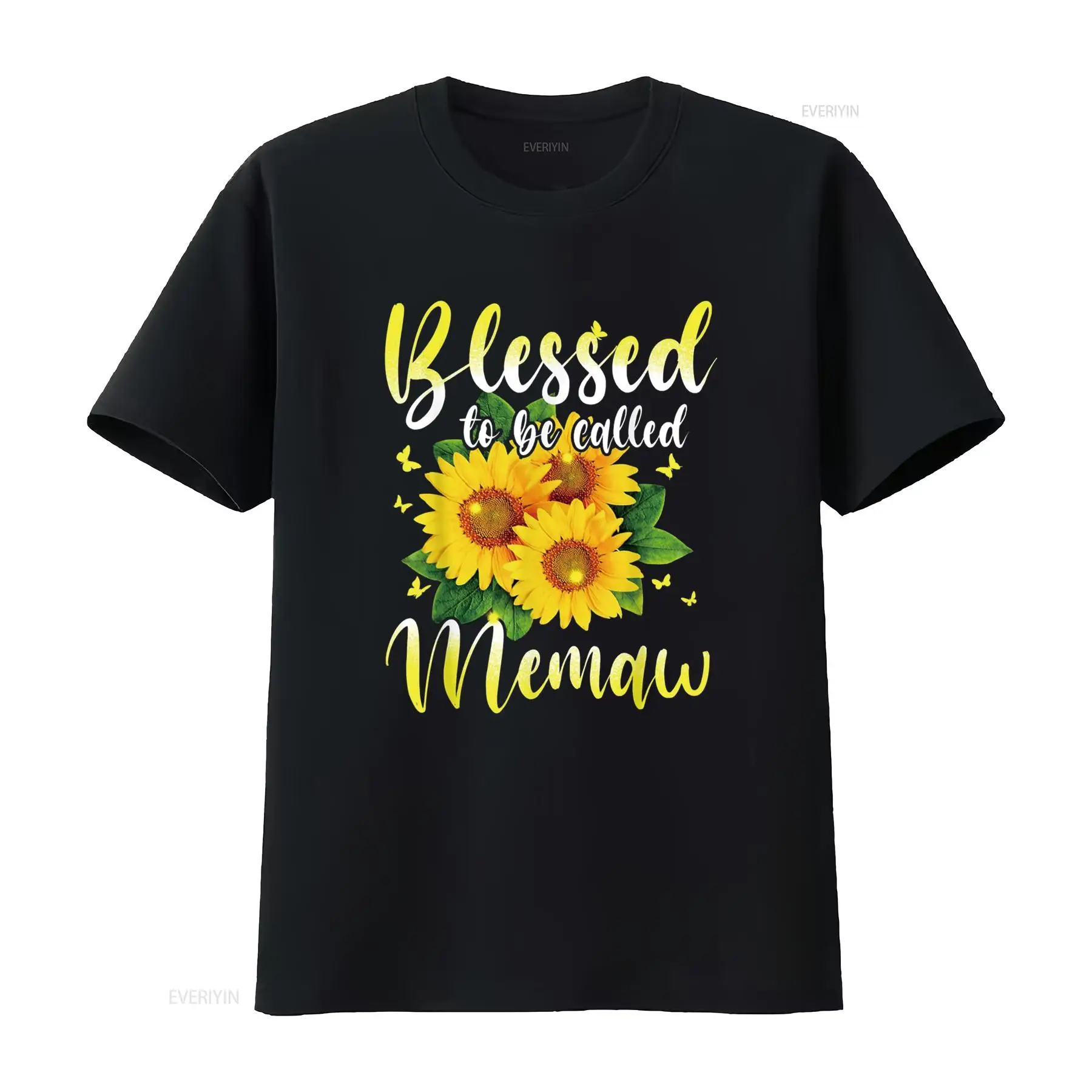 Men'S Fashion Everyday - Gezegend om Memaw Zonnebloem T-shirt vintage