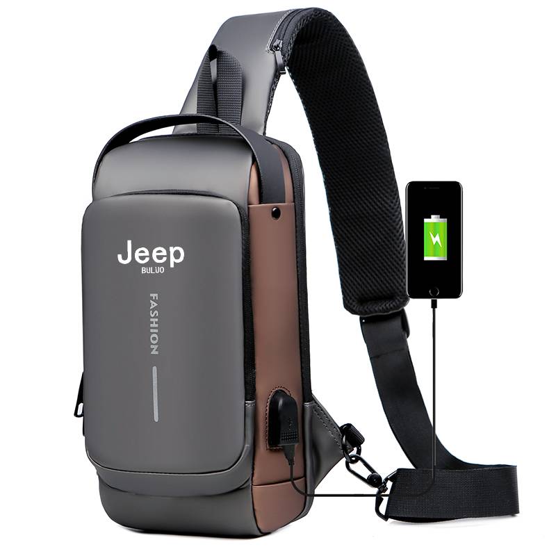 Fashion Harness Men - Jeep Buluo Heren Anti-Diefstal Schoudertas met