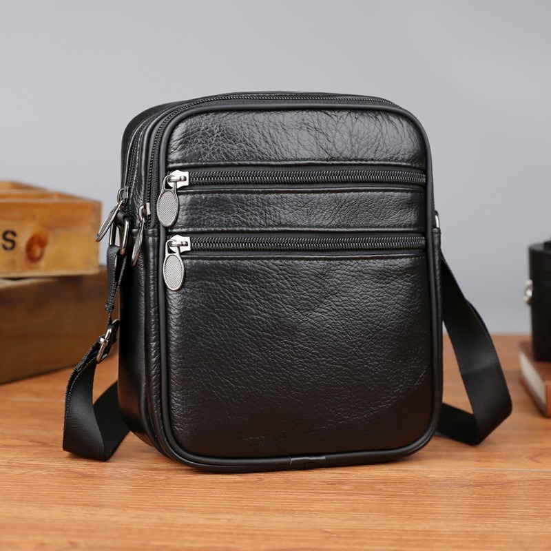 Fashion Harness Men - Schoudertas voor heren Casual handtassen Echt