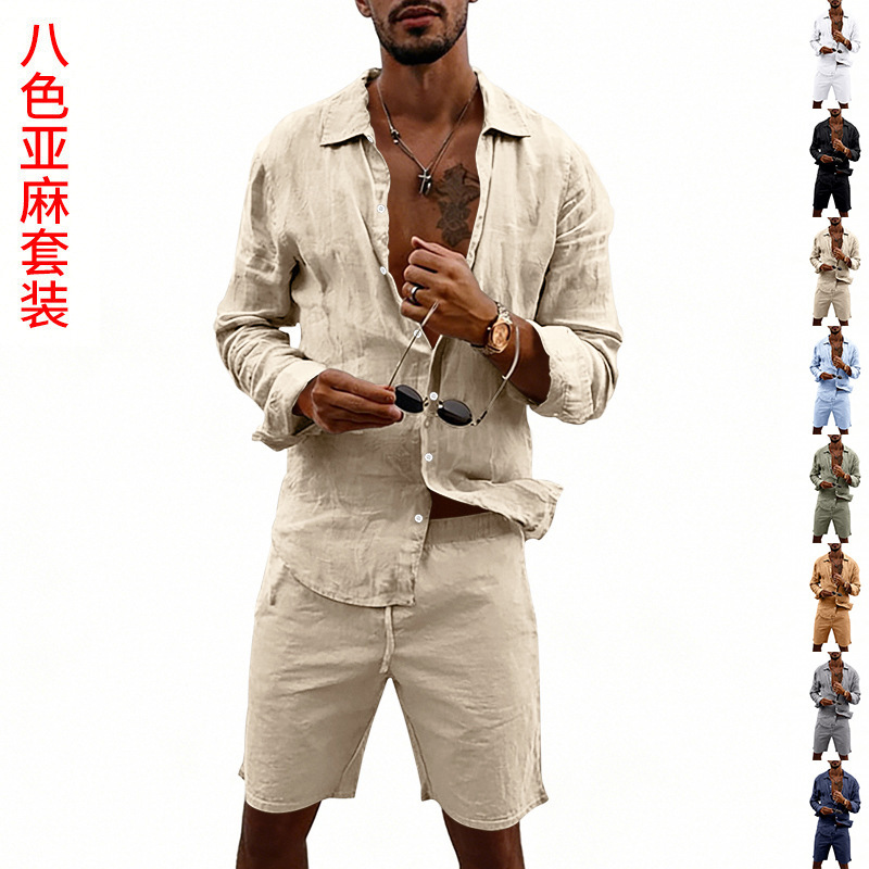 Knitted Cardigan Men - Zomer heren linnen casual losse lange