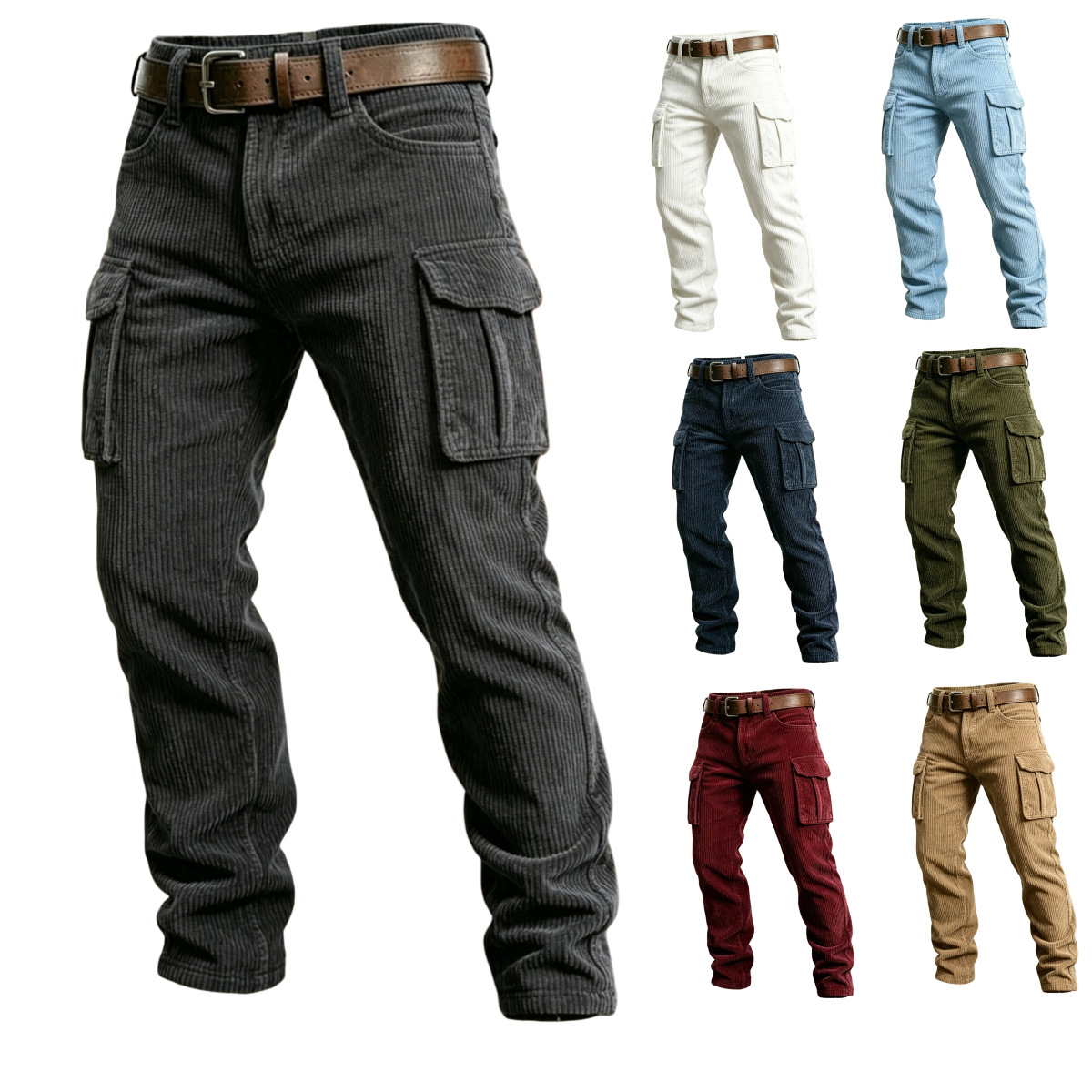 Men'S Fashion Pants 2025 - 2025 Lente Zomer Stijlvolle Rechte Cargo