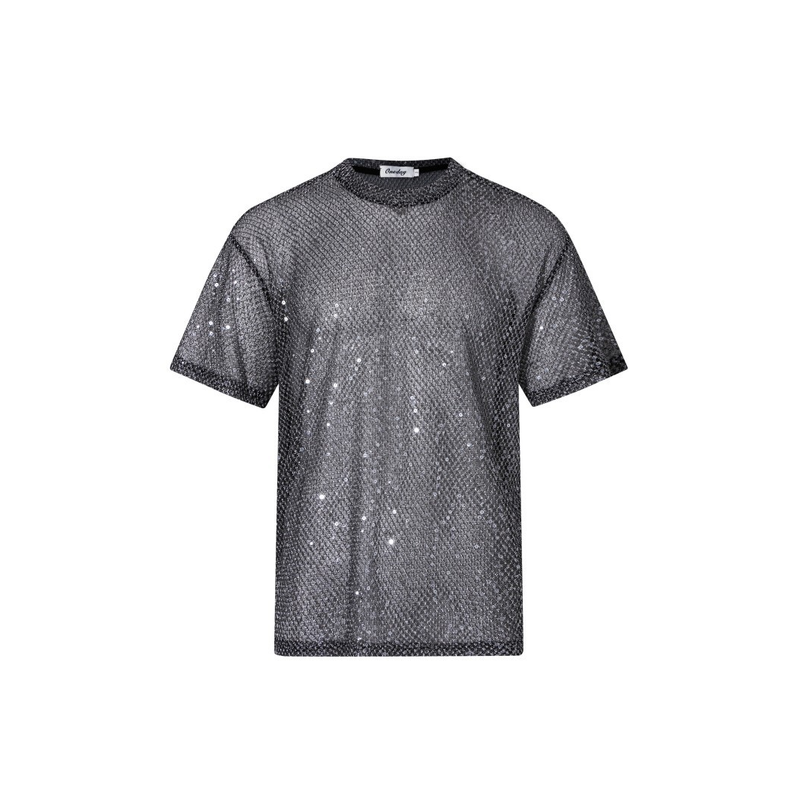 Men'S Fashion Night Out - Herenmode uitgeholde T-shirts Nachtclubkleding Stralende T-shirts