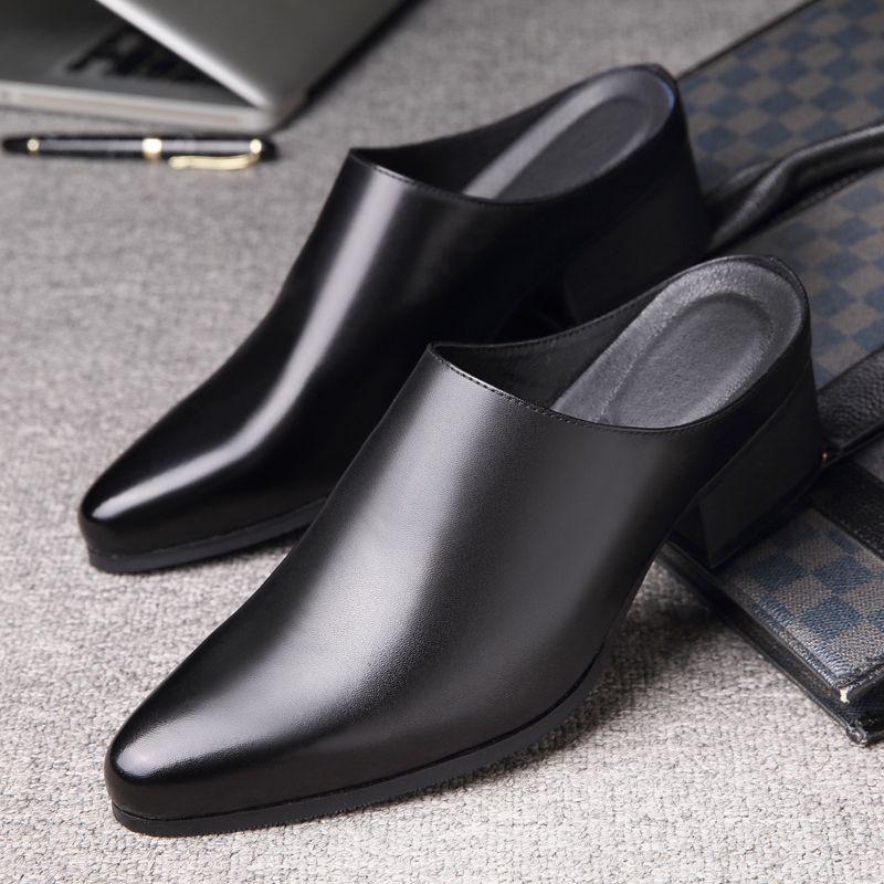 Mens Fashion Dress - Gepunte herensandalen Business Casual Dress Hoge