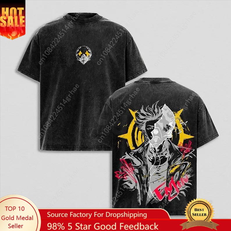 Graphic Tee Oversized - Gachiakuta Vintage Anime Gewassen Shirt Anime