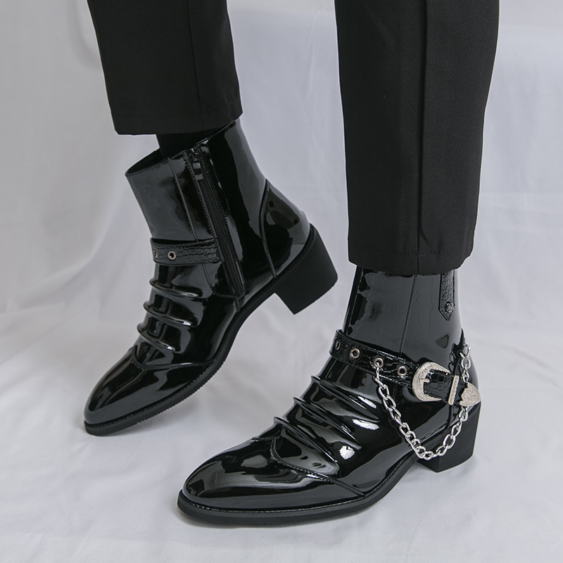 Men Fashion Elegant - Mode zijrits hoge vrijetijdslaarzen voor heren