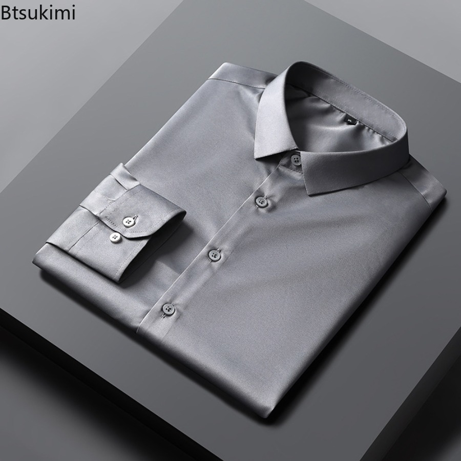 Dress Shirt Non-Iron - 2026 Nieuwe Non-iron Anti-kreuk Overhemden voor