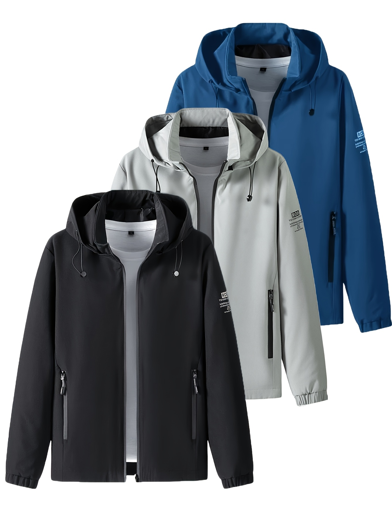 Tweedelig modieus winddicht he - Men'S Fashion Zipper Jacket recensie en prijs