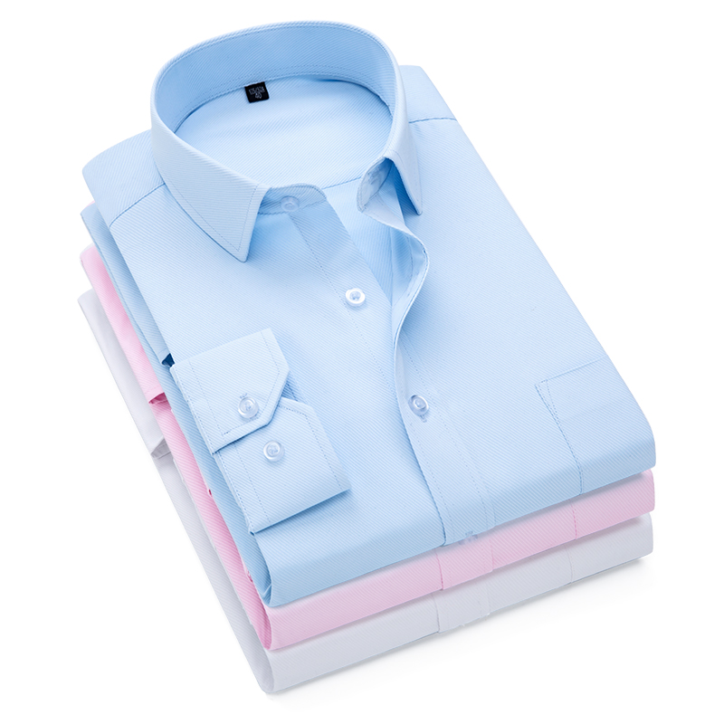 Roze Wit Blauw Twill Heren For - Dress Shirt Non-Iron recensie en prijs