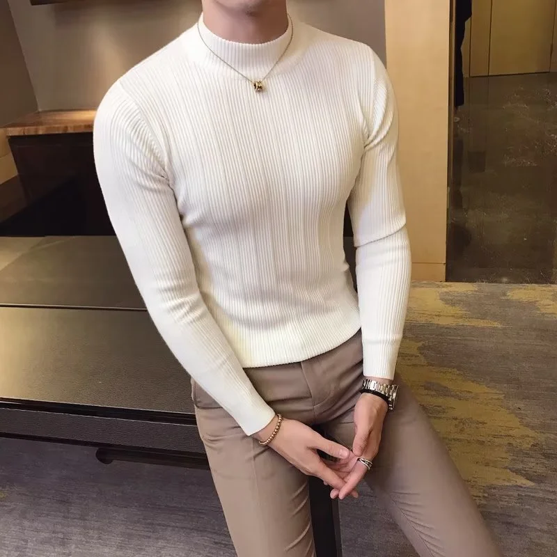 Nieuwe herfst winter hoge kraa - Knitted Cardigan Men recensie en prijs