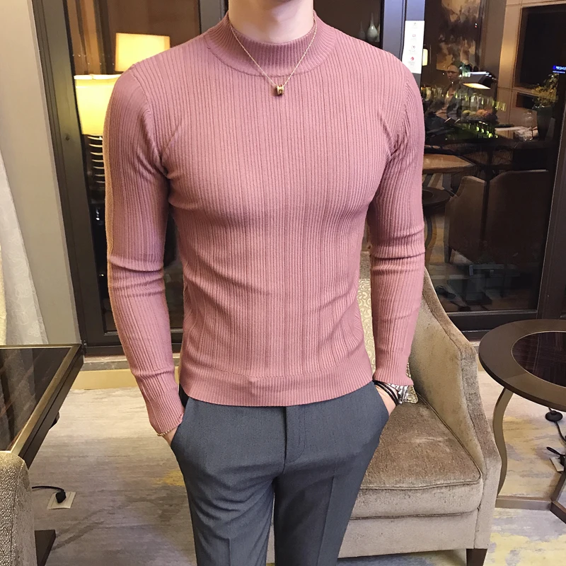 Nieuwe herfst winter hoge kraa - Knitted Cardigan Men recensie en prijs