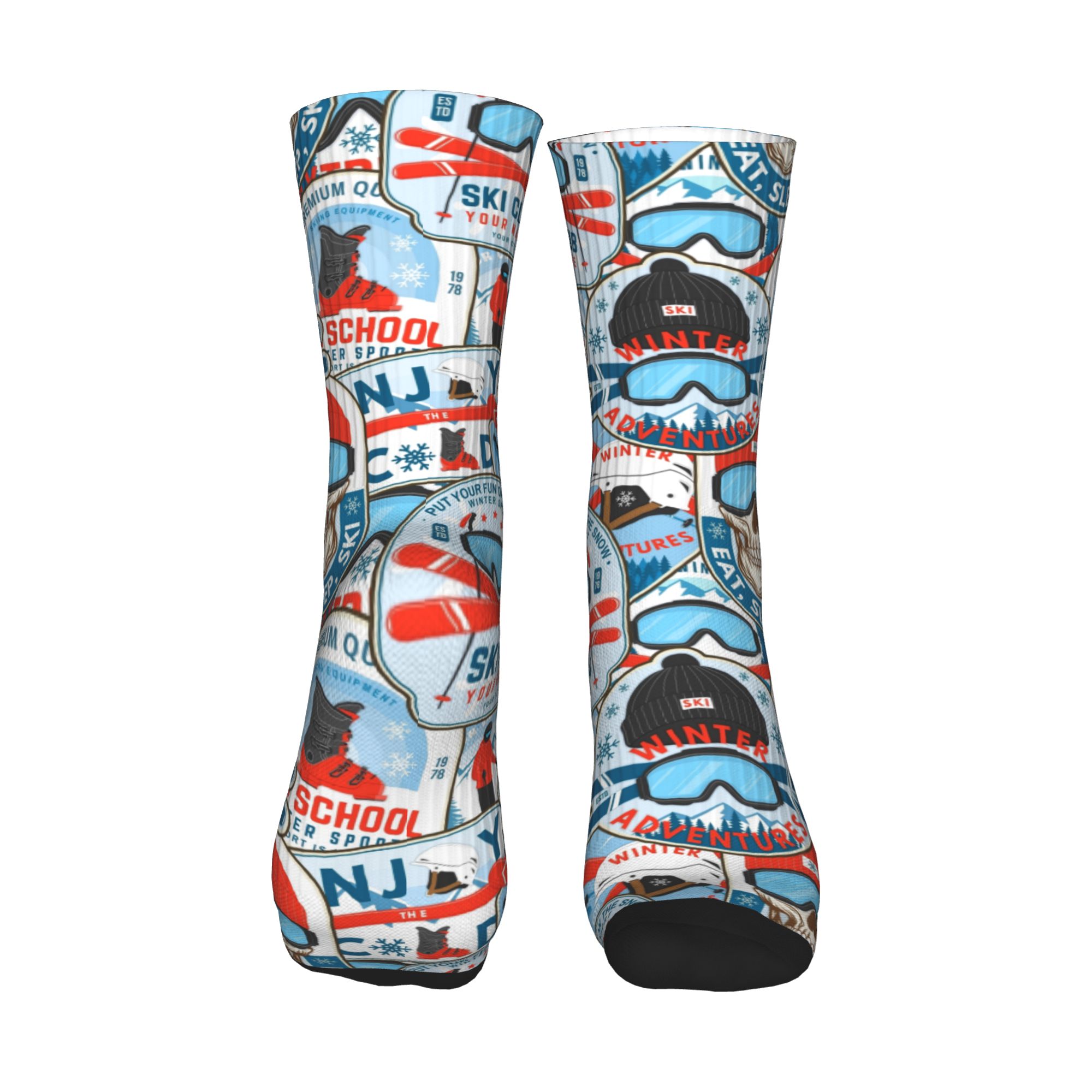 Vintage rood blauwe Ski Club n - Mens Fashion Dress recensie en prijs