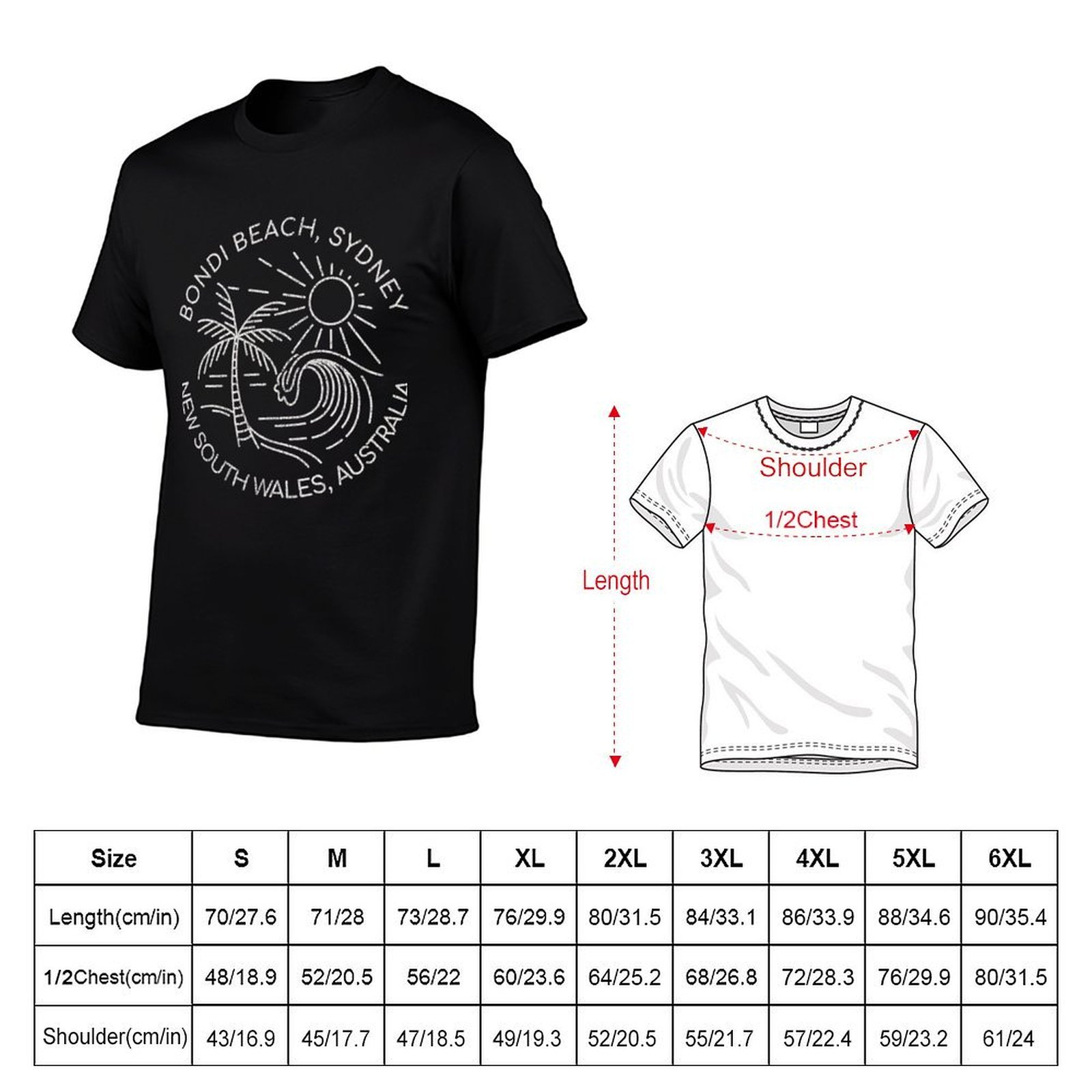 Bondi Beach Sydney Australië T - Men'S Fashion Sydney recensie en prijs