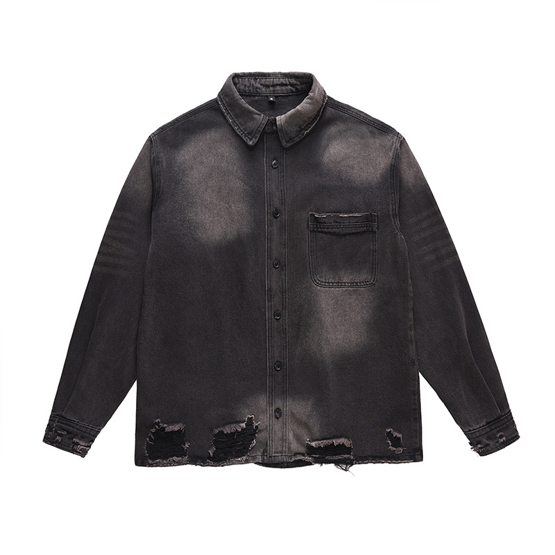 Heren High Street gescheurde j - Denim Jacket Vintage recensie en prijs
