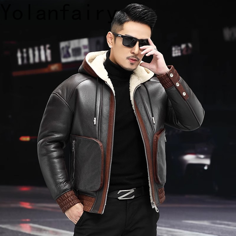 YOLANFAIRY Natuurlijke Wol Bon - Men'S Fashion Zipper Jacket recensie en prijs