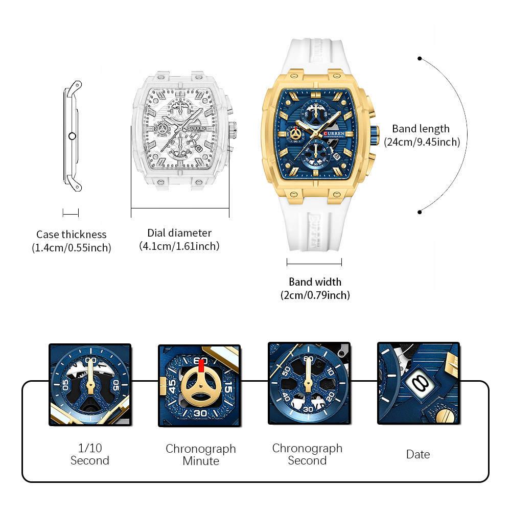 CURREN Luxe vintage horloge vo - Men'S Fashion Old Money recensie en prijs