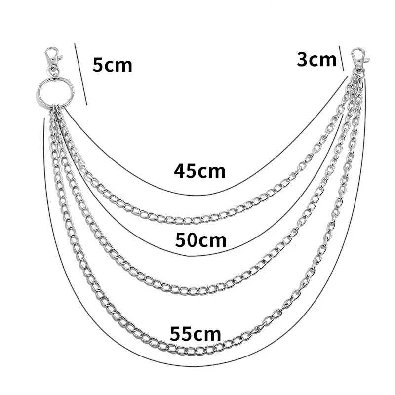 Laag metalen riemketting Punk  - Belt Mens Fashion recensie en prijs
