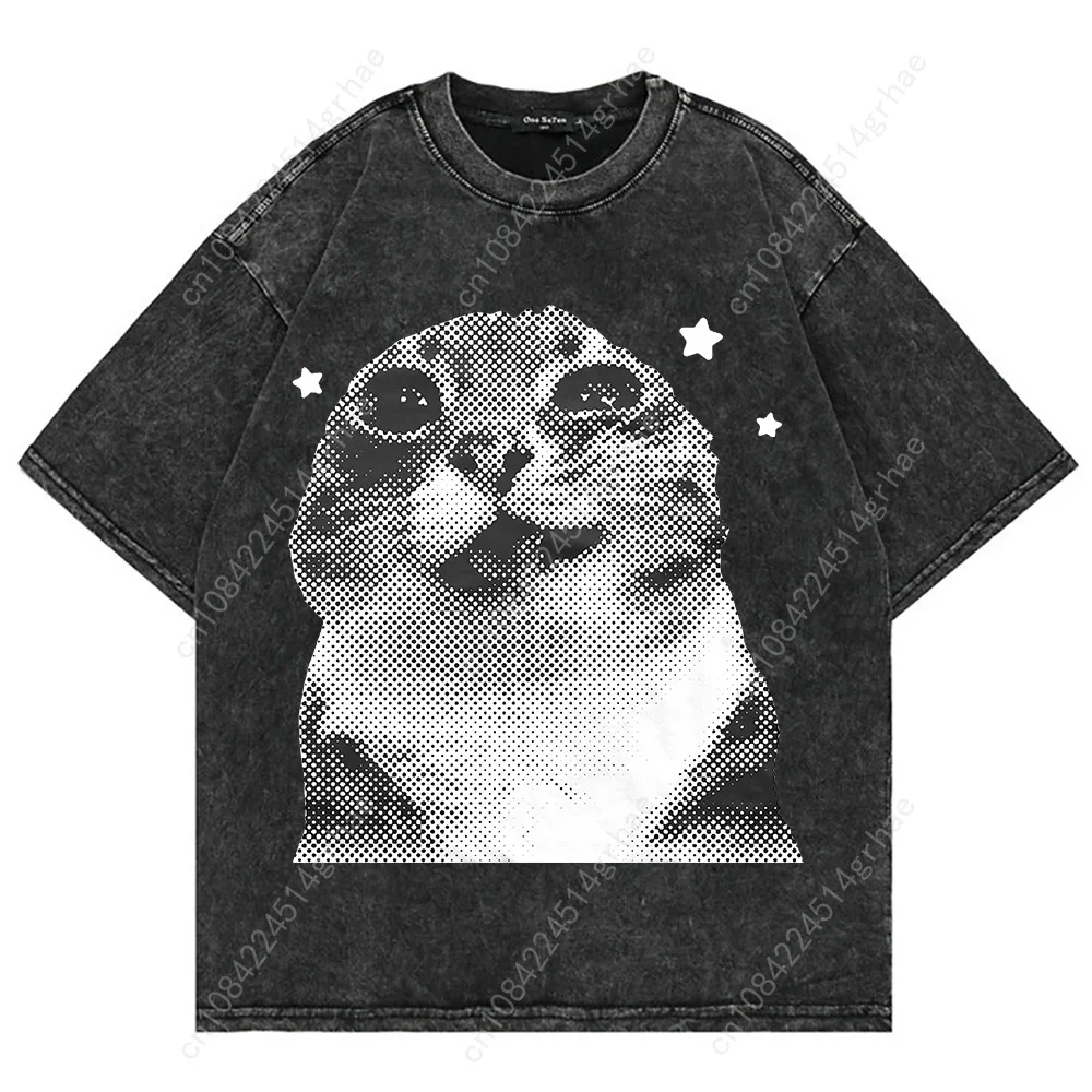 100% Katoen Vintage Gewassen Y - Graphic Tee Oversized recensie en prijs