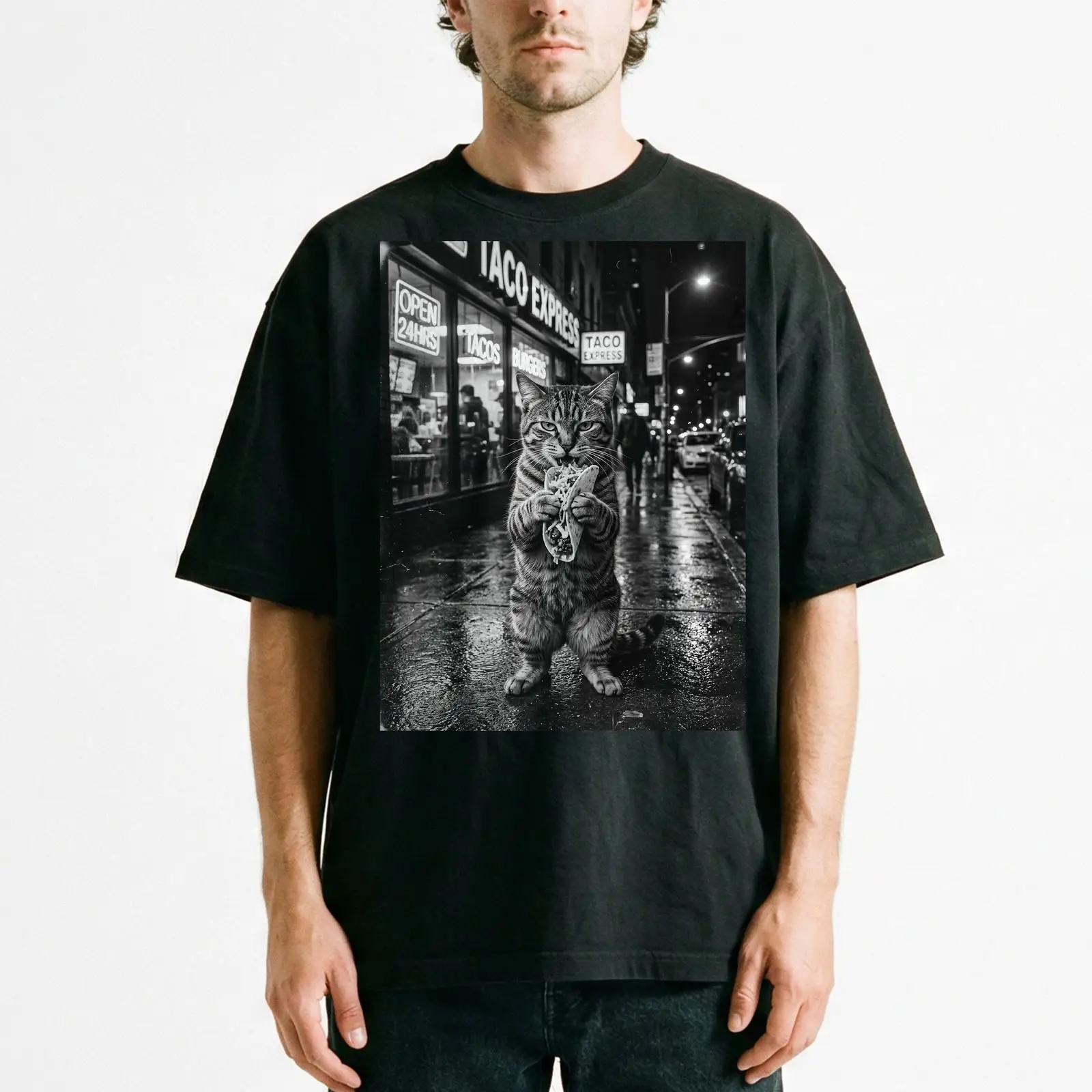 Tabby Cat Taco Fast Food Junki - Men'S Fashion Night Out recensie en prijs