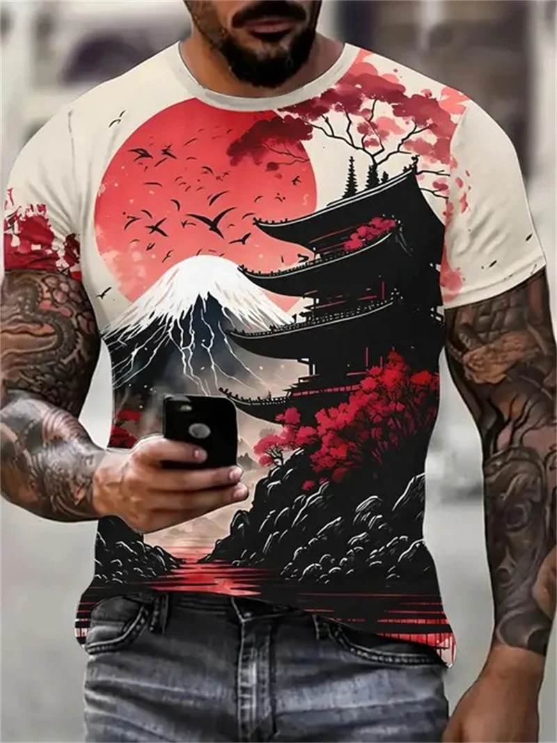 Paarse Galaxy Nebula-print T-s - Men'S Fashion Night Out recensie en prijs
