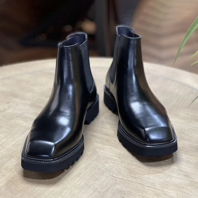 Elegante heren lederen laarzen - Men Fashion Elegant recensie en prijs