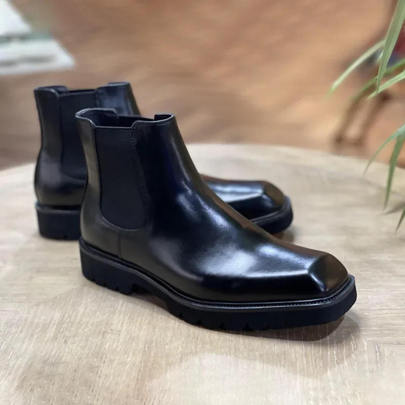 Elegante heren lederen laarzen - Men Fashion Elegant recensie en prijs