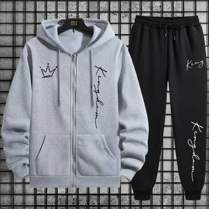 King Letter Print Hoodie en jo - Quality Men'S Fashion recensie en prijs