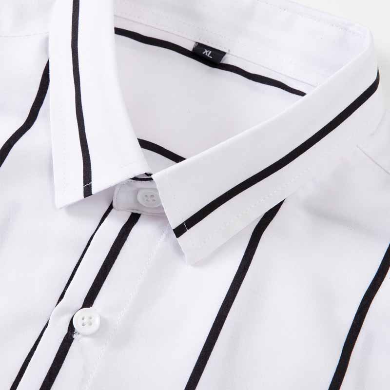 Heren gestreept overhemd met l - Mens Fashion Dress recensie en prijs