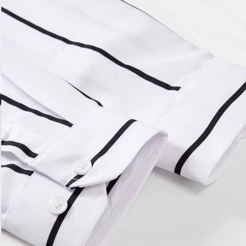 Heren gestreept overhemd met l - Mens Fashion Dress recensie en prijs