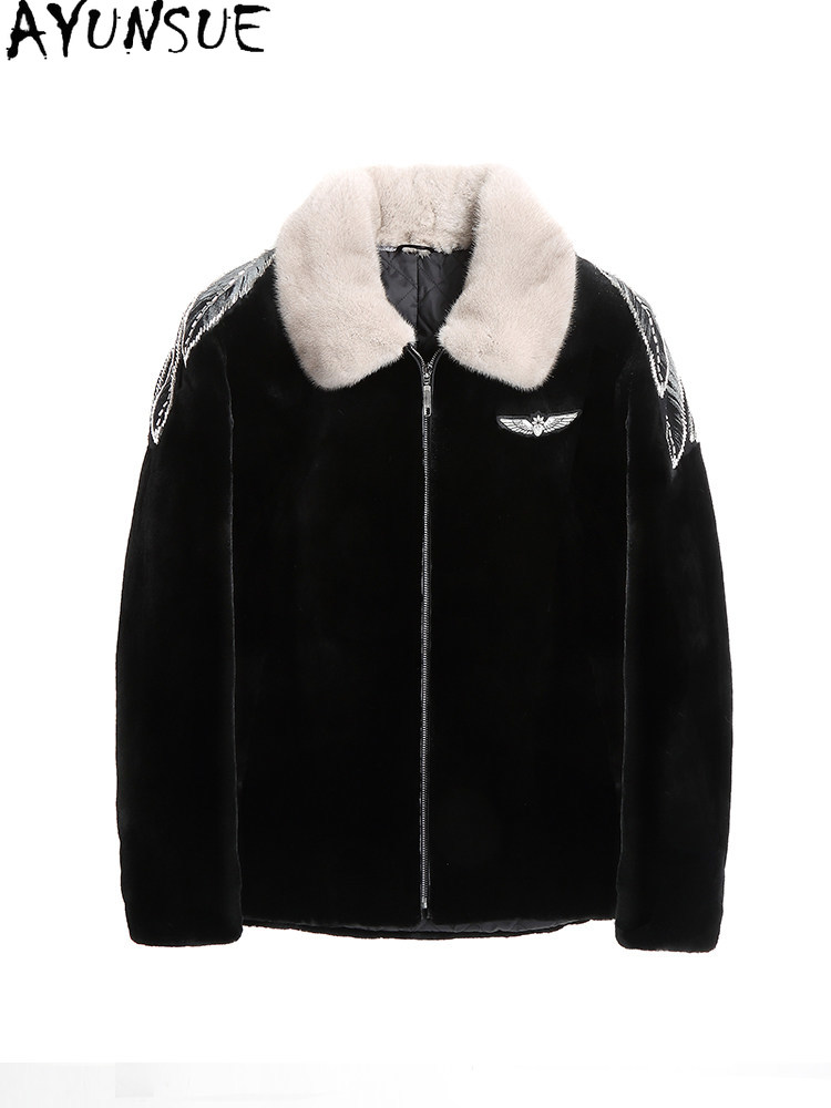 AYUSNUE Natuurlijke Nertsenjas - Men'S Fashion Zipper Jacket recensie en prijs
