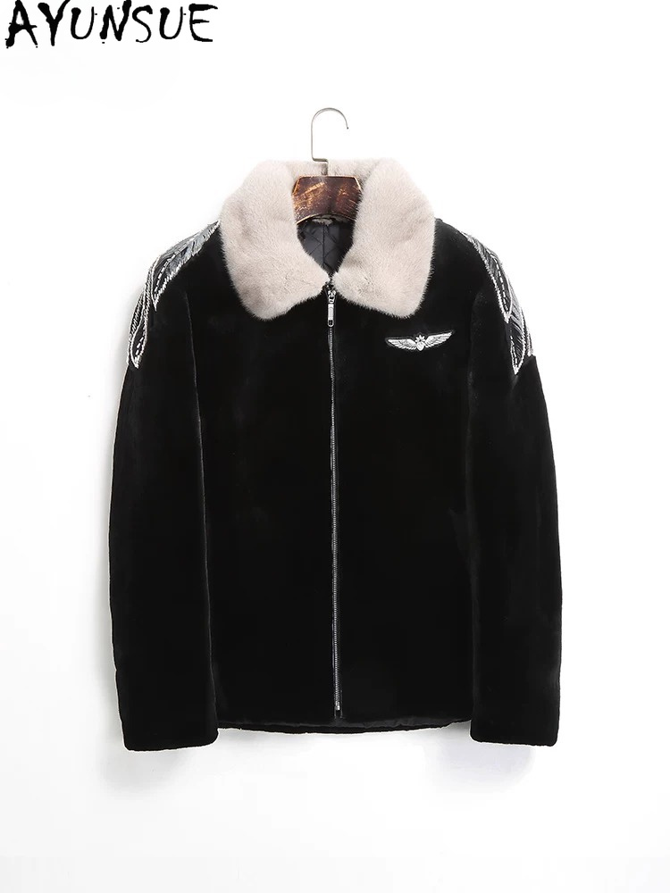 AYUSNUE Natuurlijke Nertsenjas - Men'S Fashion Zipper Jacket recensie en prijs