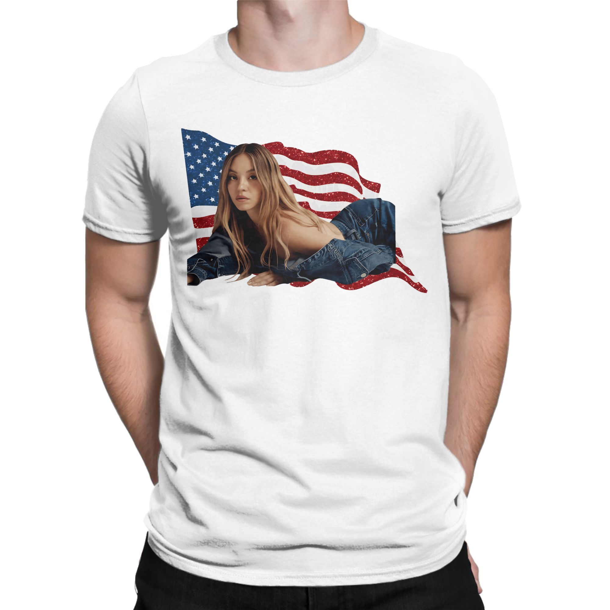 Sydney Sweeney Katoenen T-shir - Men'S Fashion Sydney recensie en prijs