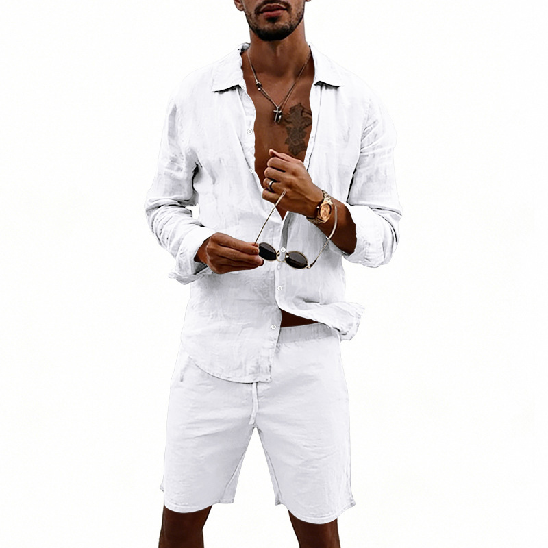 Zomer heren linnen casual loss - Knitted Cardigan Men recensie en prijs