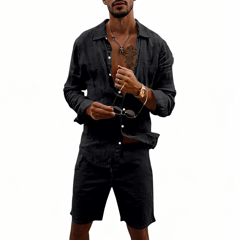 Zomer heren linnen casual loss - Knitted Cardigan Men recensie en prijs