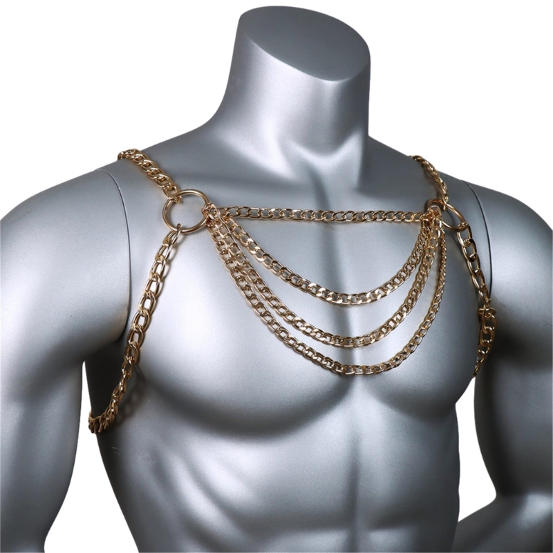 Mannen sexy metalen lichaam bo - Fashion Harness Men recensie en prijs