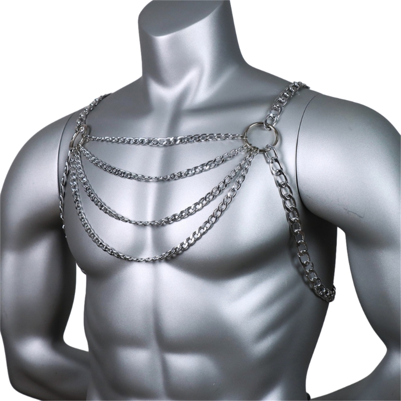 Mannen sexy metalen lichaam bo - Fashion Harness Men recensie en prijs